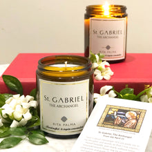 Load image into Gallery viewer, St Gabriel, christian gifts, spiritual candles, faith candles, RITA PALMA